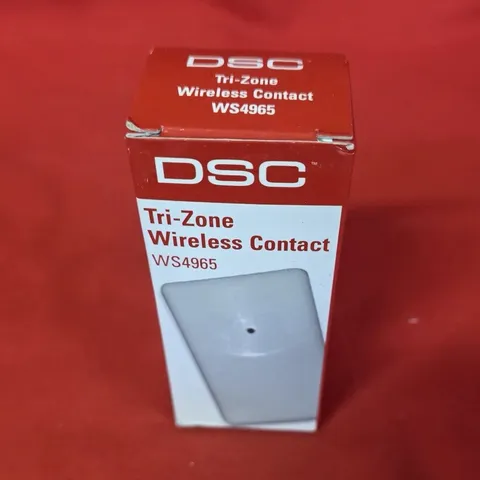 DSC WS4965 Tri-Zone Wireless Door Contact Sensor, Indoor, White