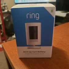 NEW SEALED Ring Stick Up Cam Indoor/Outdoor WiFi battery Security Camera White