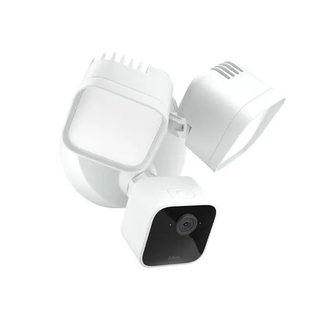 NEW Blink Wired Floodlight Camera HD Smart Security Cam Alexa - White