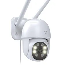 Geeni Outdoor Auto Follow Security Camera 2K Quad HD Weatherproof Voice Control