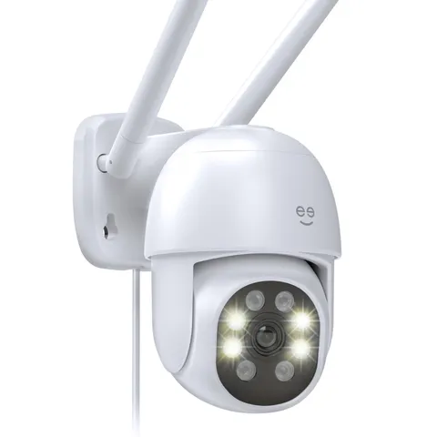 Geeni Outdoor Auto Follow Security Camera 2K Quad HD Weatherproof Voice Control