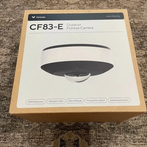 Verkada CF83-E Outdoor Fisheye Camera 12MP Panoramic IR Analytics NEW OPEN BOX