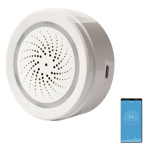 Smart Wi-Fi Siren Alarm: Wireless Alarm for Home Security, Burglar Alarm with...