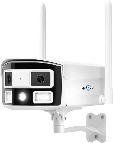 Wifi Pro 4MP Dual Lens Surveillance Camera, 180-Degree Ultra Wide Angle, 5Ghz/2.