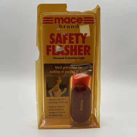 Vintage Mace Brand Security Safety Flasher NOS Sealed Personal Protection Light