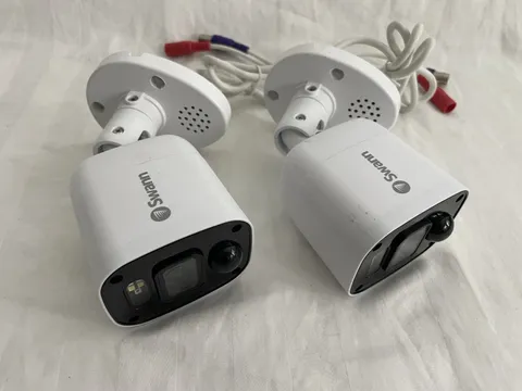 (2) Swann PRO-4KRQ Square Enforcer 4K Security Camera w/ Cable
