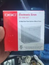 DSC Electronic Burglar Alarm Siren SD 15W-ULF ~ 15 Watt Dual Tone Surface Mount