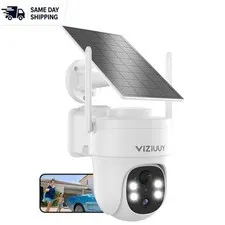 3MP Solar Security Camera with 360° Coverage & Color Night Vision—Eco-Friendly