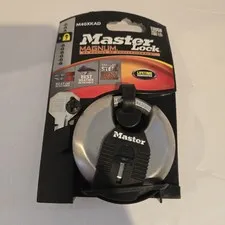 Master Lock M40XKAD Magnum Heav Duty Stainless Steel Discus Padlock with Key