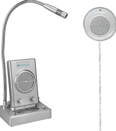 Retekess TW102 Window Microphone Speakers, Window Intercom System, 8M Cable w