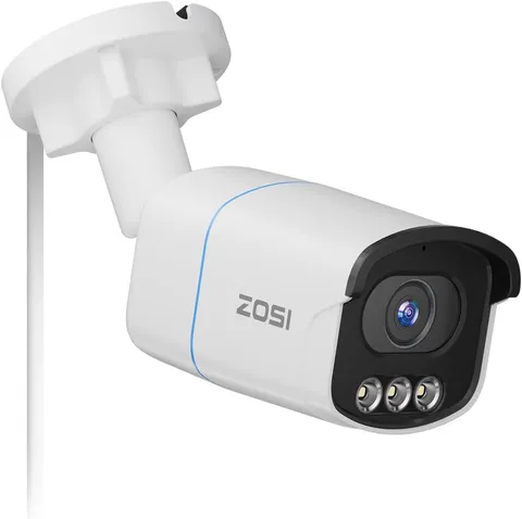 C186 5MP 3K Aurora Lux True Color Night Vision Poe IP Security Camera, Smart Per