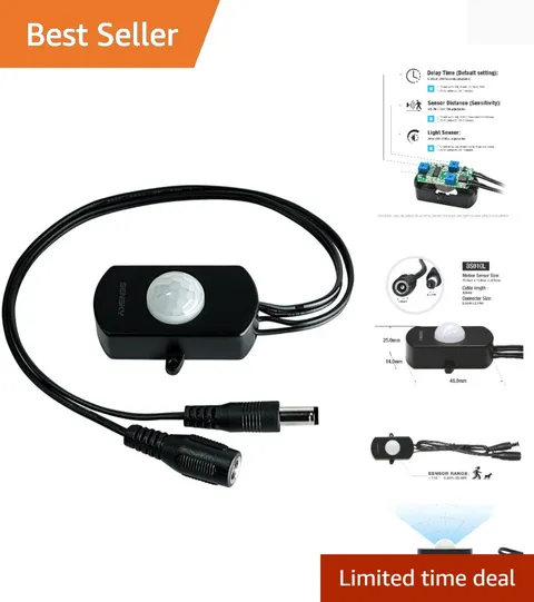 BS010L DC 12V to 30V 3A Mini Pir Motion Sensor Switch,Occupancy Sensor Switch...