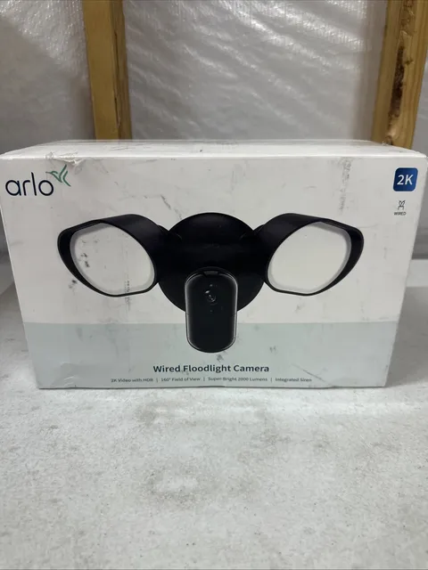 Arlo Outdoor Smart Hardwired Floodlight 2K HDR Security Camera