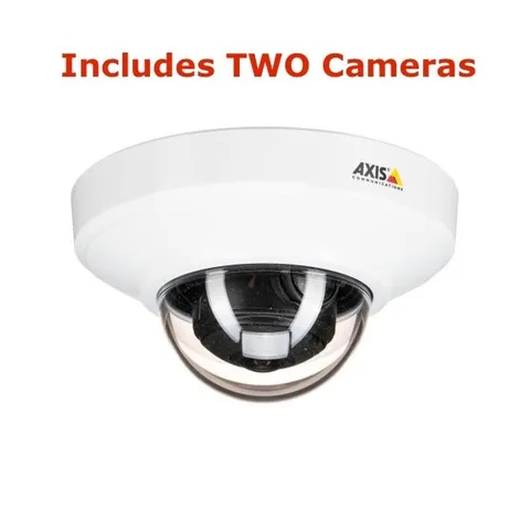 TWO Axis M3066-V M30 Mini Dome Indoor/Outdoor Security Cameras - TWO CAMERAS