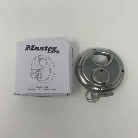 Master Lock No.40 Discus Padlock, Stainless Steel, 2-3/4 in