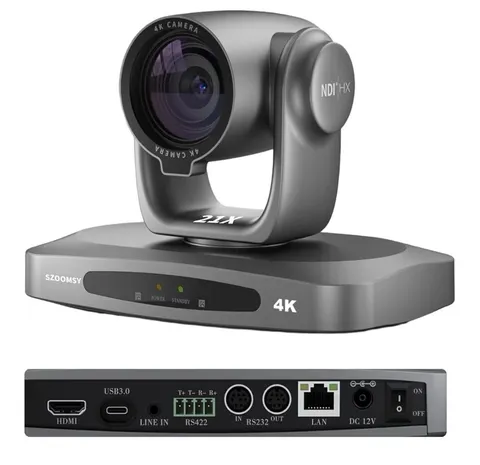 SZOOMSY S201-21N 4K NDI PTZ Camera 21X Zoom AI Auto Tracking HDMI USB LAN PoE