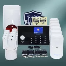 HOMSECUR Wireless WIFI SMS Autodial Home House Alarm System+6*PIR+Door Sensor