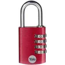 Yale Ye3cb/38/131/1/Co Combination Lock 38mm Durable Red Guarantee