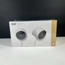 NEST Cam Outdoor Smart Security Camera (2-Pack) NC2400ES - Sealed NEW