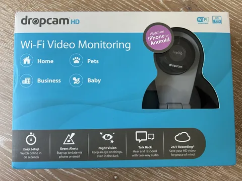 Dropcam HD Wi-Fi Wireless Video Monitoring Security Camera 720 Open Box Unused