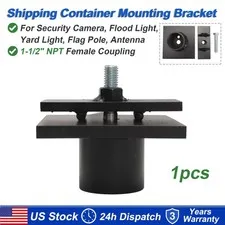 For Camera Light Antenna Flag Pole Shipping Container Mounting Bracket 1-1/2 NPT