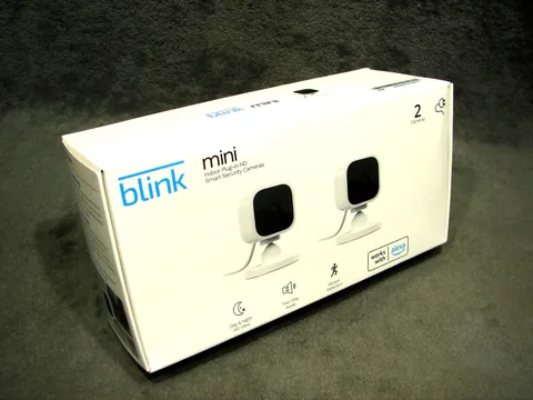 NEW Blink Mini 2 Pack Indoor Security Cameras Alexa + Smart Phone HD Audio Cloud