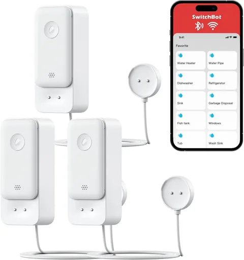 Wifi Water Leak Detector, Smart Water Sensor with 100Db Adjustable Alarm&App Ale
