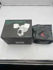 Wyze Cam Floodlight v2+Plug-in Mount 2K HD Outdoor Security Camera Motion Sensor
