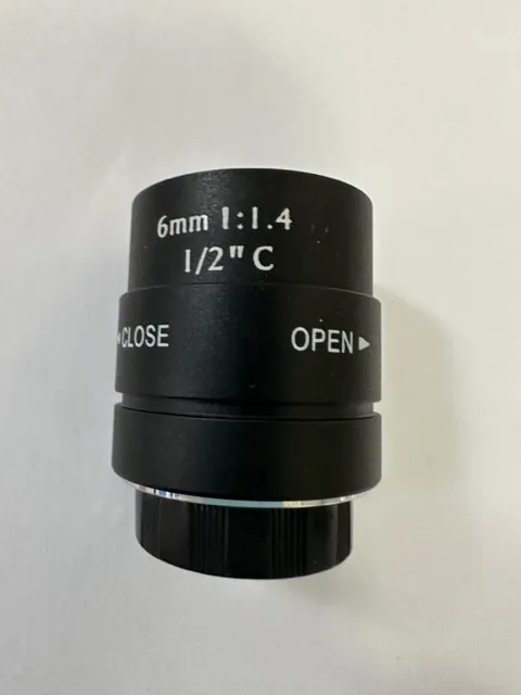 Secunext 1/2" 6mm Megapixel Lens ( Similar to Arecont Vision MPL6.0)