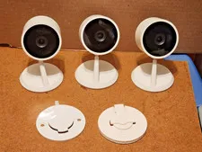 LOT 3x Amazon Cloud Cam 1080p Indoor Security Camera PB04JL White (cameras only)