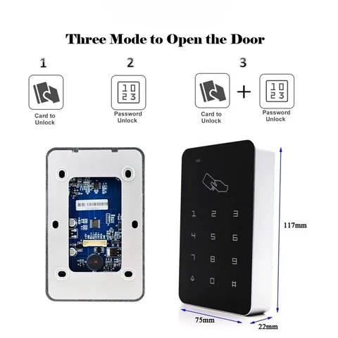 Access Controller RFID Control Keypad Cover Panel Card Reader Door Lock System