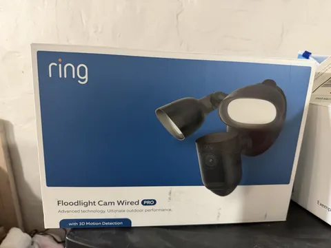 Ring Floodlight Cam Wired Pro 1080p Outdoor Hardwired Motion Alexa Wi‑Fi Black