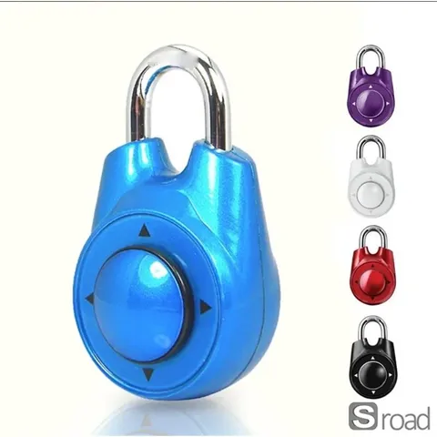 Directional Combination Padlock, Keyless Lock With Resettable Code