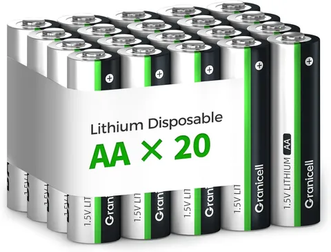 20-Pack Lithium AA Batteries | 1.5V for Blink Cameras, Smart Locks, Alarms & Tec