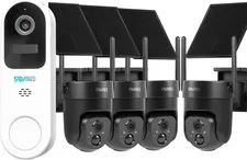 Vicohome DB3 2K Smart Video Doorbell with Chime and 4QB Solar Security Camera Wi