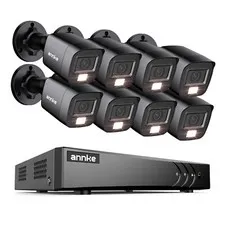 ANNKE 8CH 3K 5MP Lite DVR 1080P CCTV Security Camera System Color Night Vision