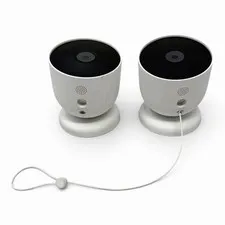 2 Google Nest Cam Indoor/Outdoor Surveillance Camera - Snow (G3AL9) No PowerCord