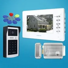 7inch Video Door Entry Security Intercom with IR Night Vision for Home Security