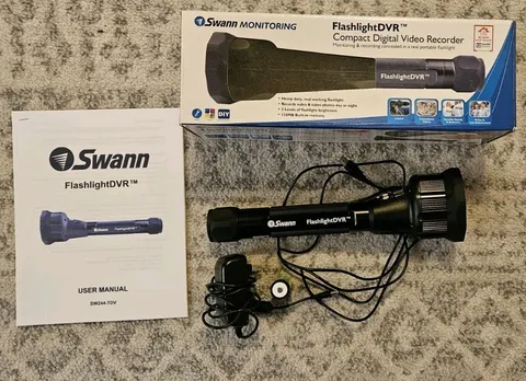 Swann SW244-TDV Flashlight DVR Compact Digital Video Recorder