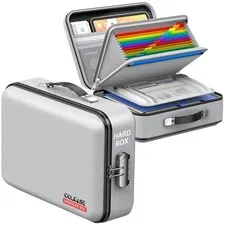 Hard Fireproof Document Box with Combination Lock