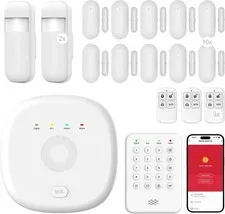 WiFi Wireless Smart Home Security System Expandable Motion, Window Sensors - NEW