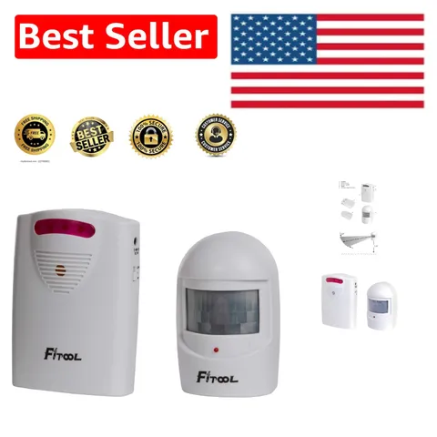 Wireless Driveway Alarm with 300ft Range - Reliable Home Security Solution