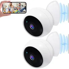 Security Cameras Wireless Outdoor: Magnetic 2-Pack Install-Free Indoor Smart ...