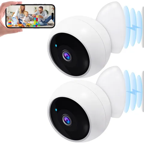 Security Cameras Wireless Outdoor: Magnetic 2-Pack Install-Free Indoor Smart ...