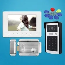 7inch Video Door Entry Call System Electric Lock Supported for Home Security
