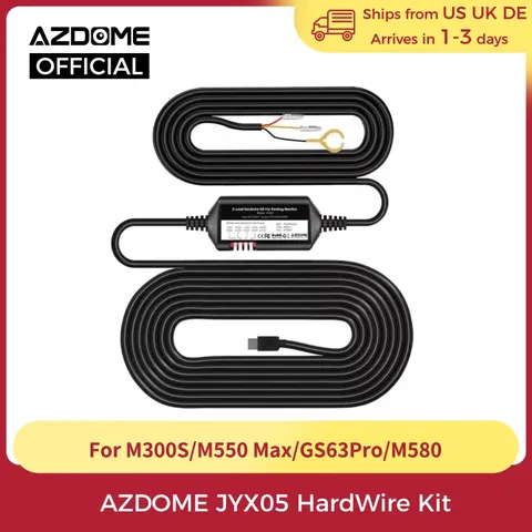 JYX05 Car DVR Record Hardwire Kit W/ Type-C Port for M300S/Gs63Pro/M27/M560/M580