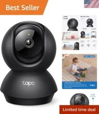Indoor 1080P Smart Pet Camera with Cloud Storage, Night Vision & Alexa Support