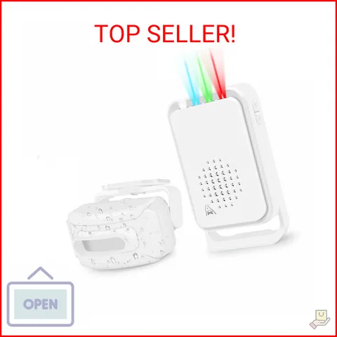 GREENCYCLE Outdoor Motion Sensors with Alarm, Driveway Alarms Wireless Outside W