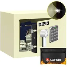 Fireproof Safe Box with Fireproof Bag Digital Keypad Lock Home Security Safe 