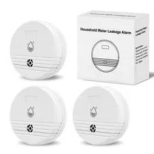 Filotimo Water Leak Detector 3 Packs Lound Sound Sensor Alarm Home Water
